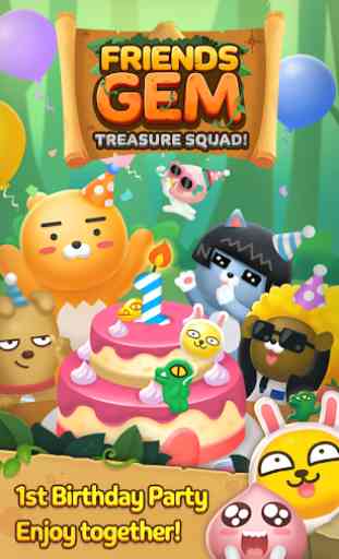 Friends Gem Treasure Squad! : Match 3 Free Puzzle 1