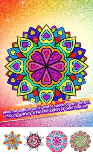 Glitter Color By Number - Glitter Number Coloring 2