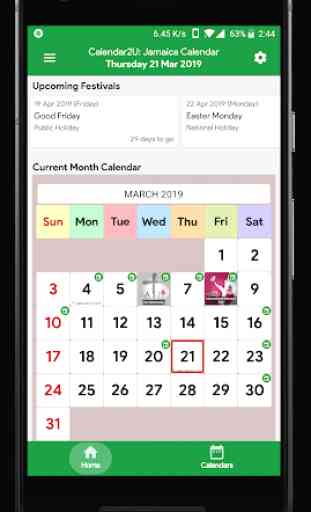 Jamaica Calendar - Holiday & Note (Calendar 2020) 1