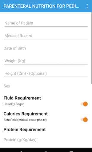 Kariadi Parenteral Nutrition Calculator 2