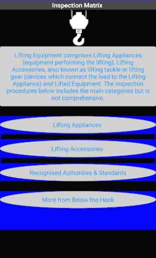 Lifting Equipment Inspection Matrix 2