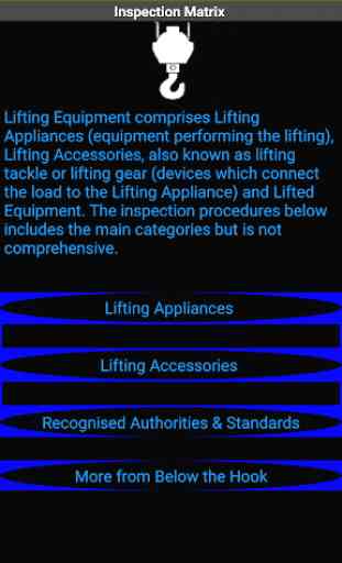 Lifting Equipment Inspection Matrix 3