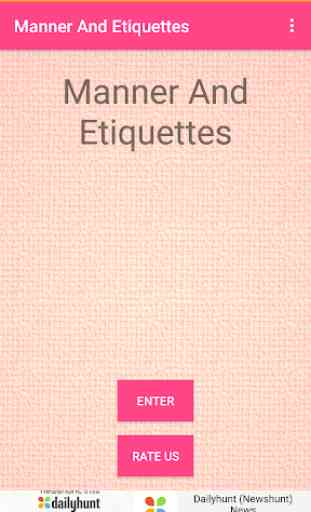 Manner And Etiquettes 1