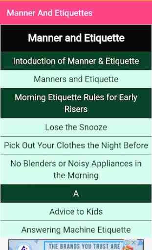 Manner And Etiquettes 2