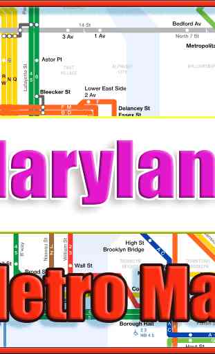 Maryland USA Metro Map Offline 1