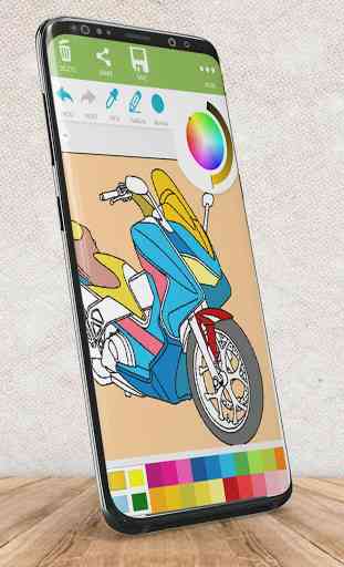 Motorcycle Coloring - Coloring app 3