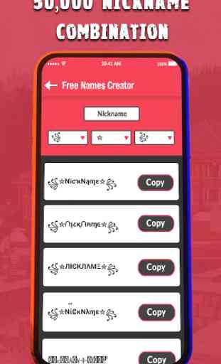 Name Creator For Free Fire - Nickname Generator 1