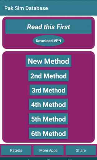 Pak Sim Databse - Latest App with 6 Methods 1