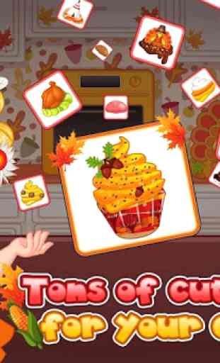 Thanksgiving Cupcakes-free cooking games 3