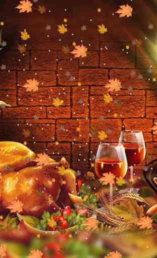 Thanksgiving Live Wallpaper - Autumn Theme 3