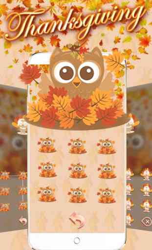 Thanksgiving Owl Theme 4