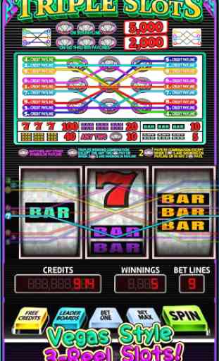 Triple Slots - 9 Paylines 2