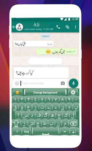 Urdu keyboard for Android - Urdu English Keypad 2