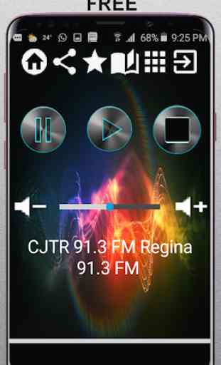 CJTR 91.3 FM Regina 91.3 FM CA App Radio Free List 1