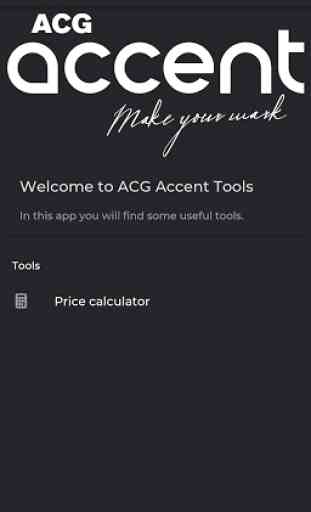 ACG Accent price calculator 1