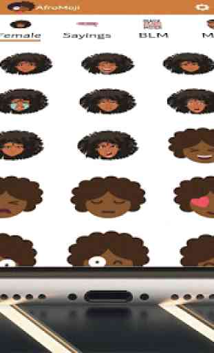Afro-Emoji : African American Emojis and Stikers 1