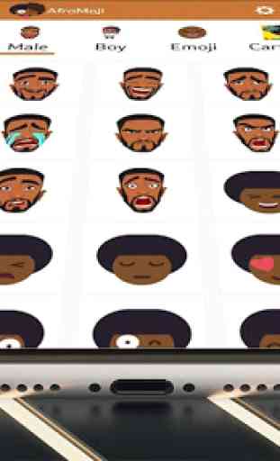 Afro-Emoji : African American Emojis and Stikers 3
