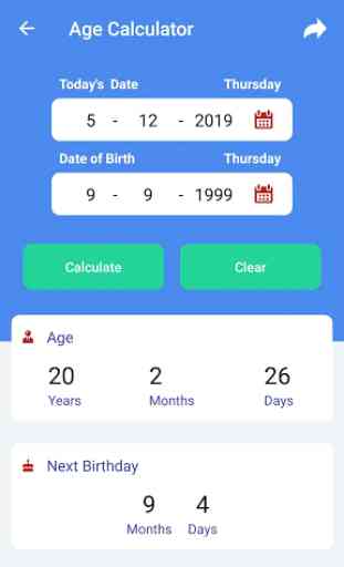 Age Calculator By Date Of Birth(date calculator) 1