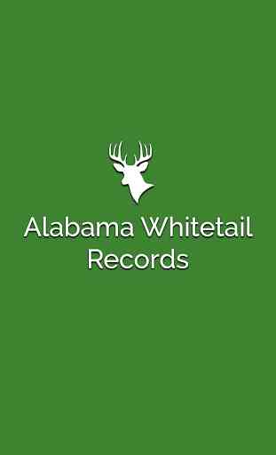 Alabama Whitetail Records - Trophy Deer Records 1