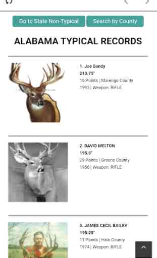 Alabama Whitetail Records - Trophy Deer Records 4