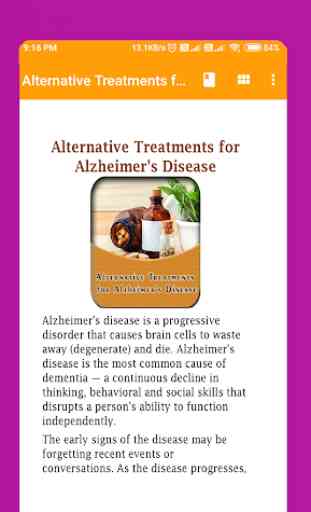 Alternative Treatments for Alzheimer's Disease 2