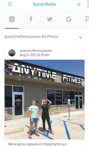 Anytime Fitness Social Media Hub  By MomentFeed 3
