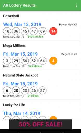 AR Lottery Results 1