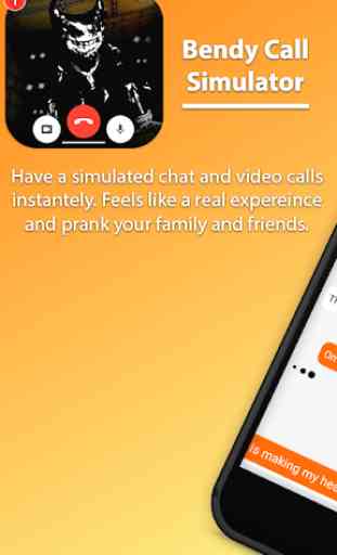 Best Scary Bendy's Fake Chat And Video Call 1