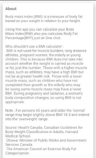 BMI - BFP Calculator 4
