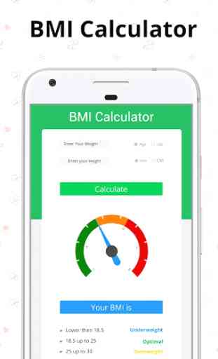 BMI calculator - Find BMI by best bmi checker app 1
