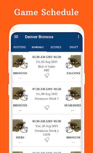 Broncos - Football Live Score & Schedule 1