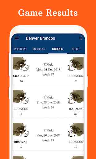 Broncos - Football Live Score & Schedule 2