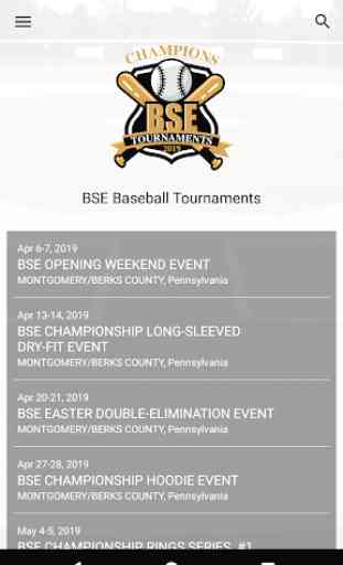 BSE Baseball Tournaments 1