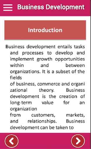 Business Development - an offline guide app 1