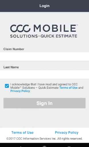 CCC Mobile™ – Quick Estimate 1