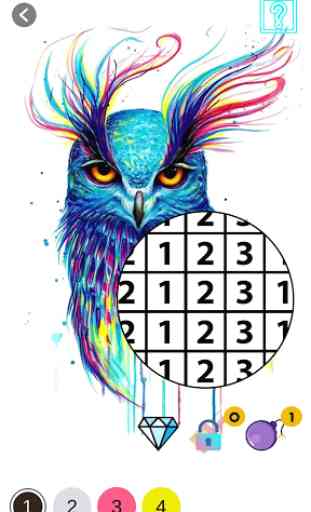 Coloring book by numbers 3