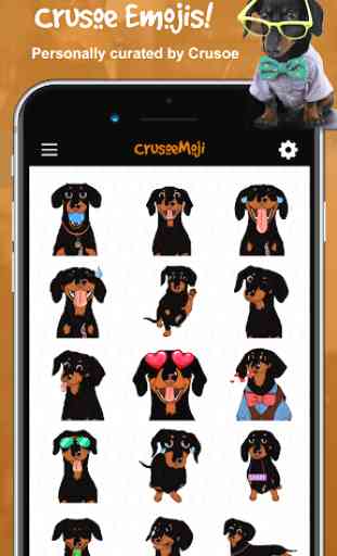 CrusoeMoji - Celebrity Dachshund Wiener Dog Emojis 2