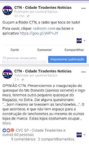 CTN no Facebook 2