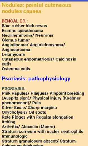 Dermatology and Histology Mnemonics 3