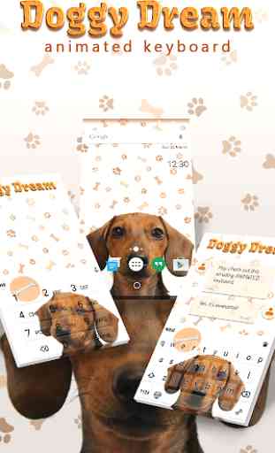 Doggy Dream Animated Keyboard + Live Wallpaper 1