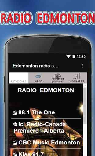 Edmonton radio station Canada FM AM free online 1