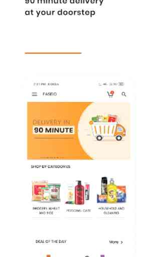 Fasdo - Grocery, daily use product delivery app. 1