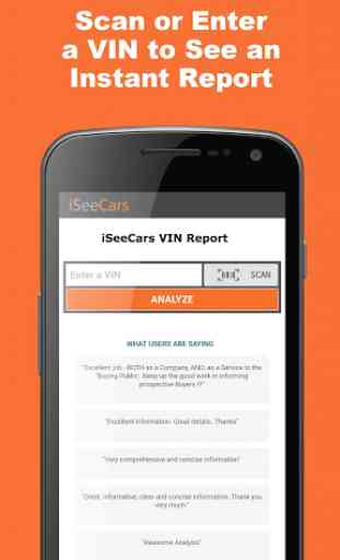 Free VIN Report for Used Cars 1
