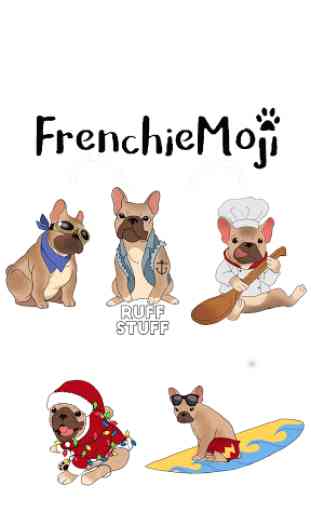FrenchieMoji Stickers - French Bulldog Emojis 1