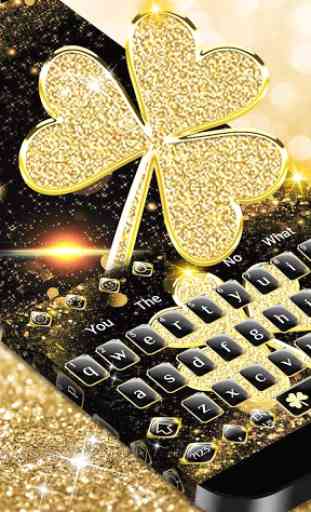 Gold clover Keyboard Theme 1