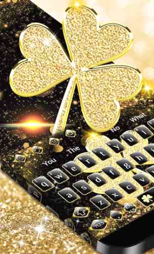 Gold clover Keyboard Theme 4