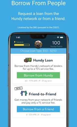 Hundy - P2P Microloans - Money When You Need It 2