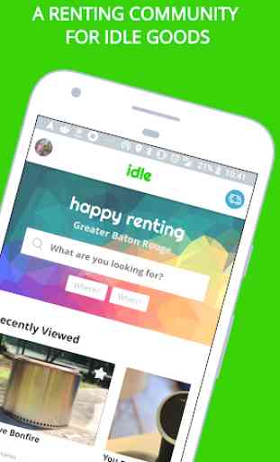 Idle - Rent Any Thing - Earn Any Time 1