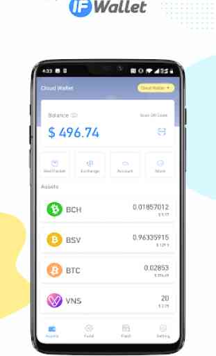 IFWallet-BCH, BSV, BTC, ETH, VNS Coins and Tokens 3