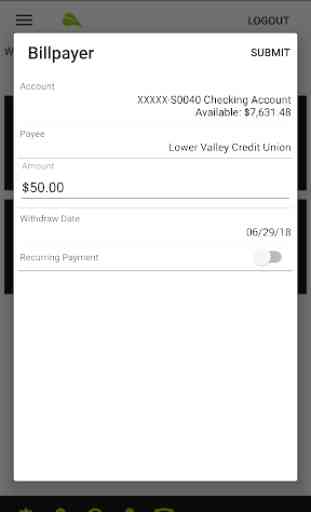 Lower Valley Credit Union Mobile Banking 3